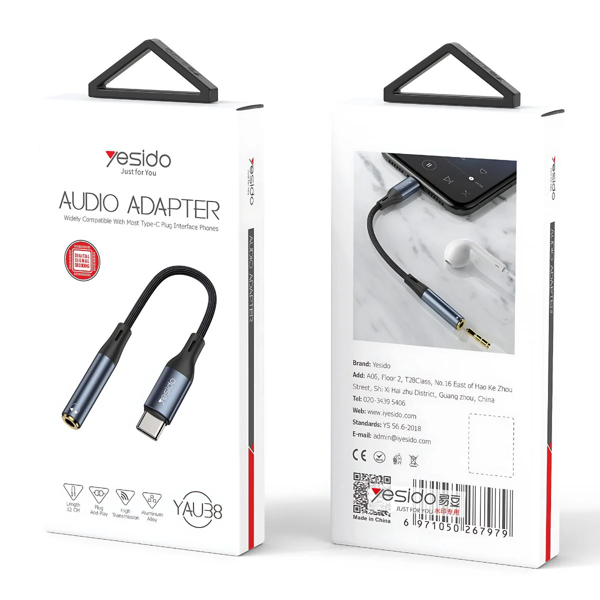 Cable Adaptador De Audio USB-C A AUX (Jack 3.5Mm) Para Conectar Audífonos A Celular. Largo: 15Cm. - Image 6