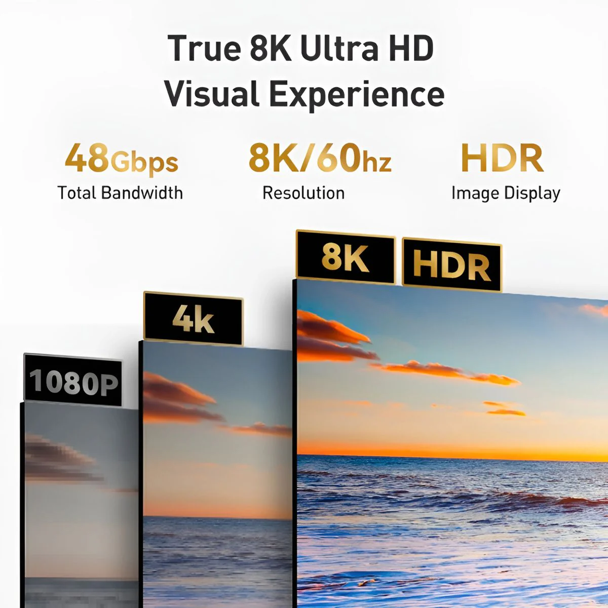 Cable HDMI 8K De 2 Metros. Alta Velocidad, Ultra HD Para TV, Consolas Y PC. - Image 2