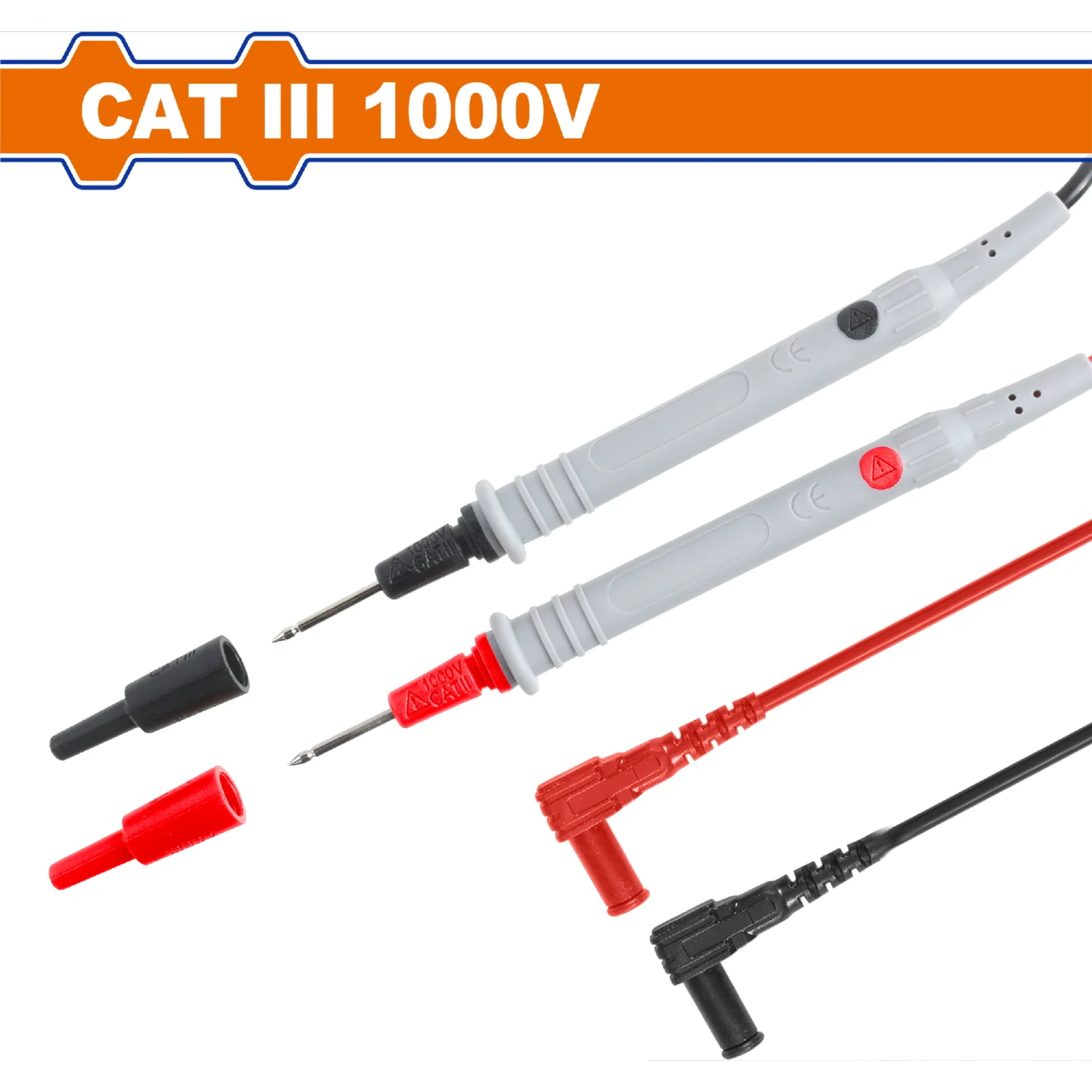 Cable Y Puntas De Prueba Para Multímetro 100Cm CAT Ⅲ1000V 143Mm Largo. Apto Para Medidor Abrazadera - Image 2