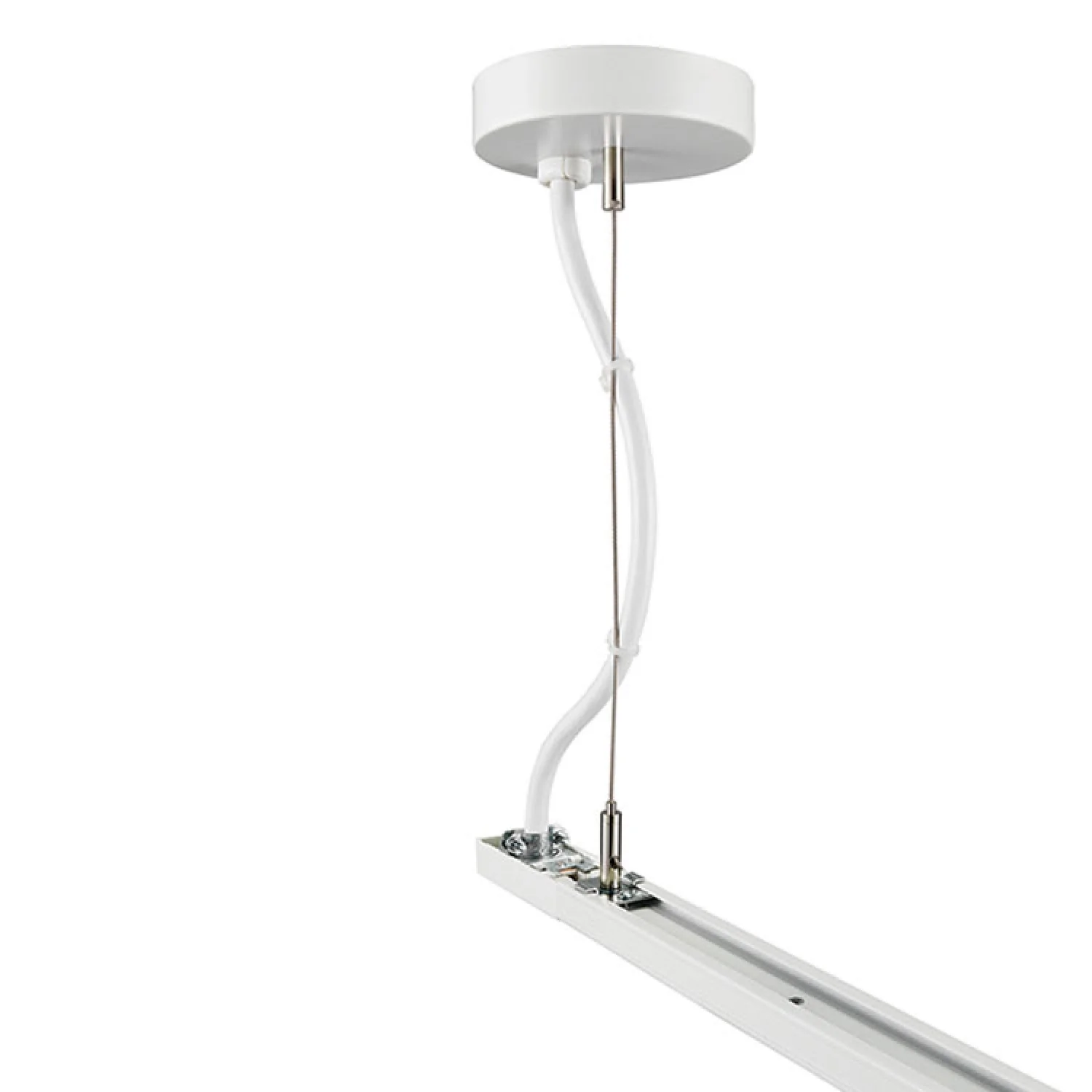 Cable Y Soporte De Techo Kit De Suspension Para Rieles Track Sistema Colgante Color BLANCO - Image 2