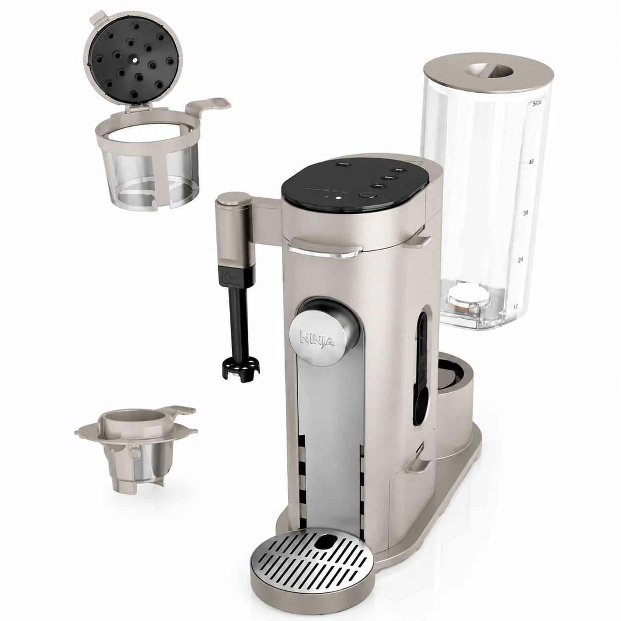 Cafetera Ninja Pods & Grounds Specialty De 1 Taza. Cafetera Eléctrica Para Cápsulas Y Café Molido Con Espumador Integrado 1500W. - Image 6