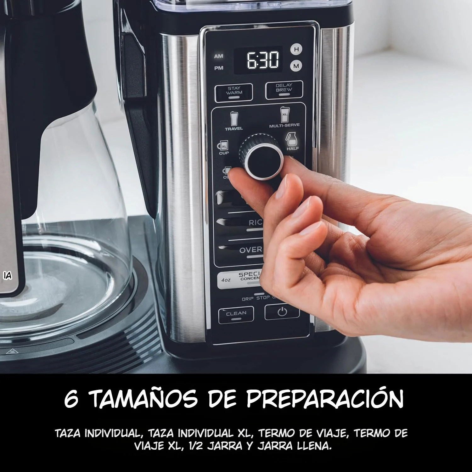 Cafetera Ninja Specialty CM401. Maquina De Café De Capacidad Hasta 10 Tazas, Espumador Plegable Y Filtro Permanente. - Image 3