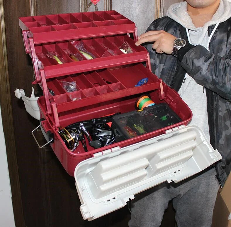 Caja 4 Niveles Señuelos Y Herramientas De Pesca - Image 6