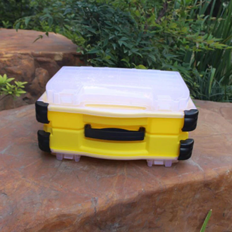 Caja Doble Compartimiento Para Señuelos Pesca - Image 2