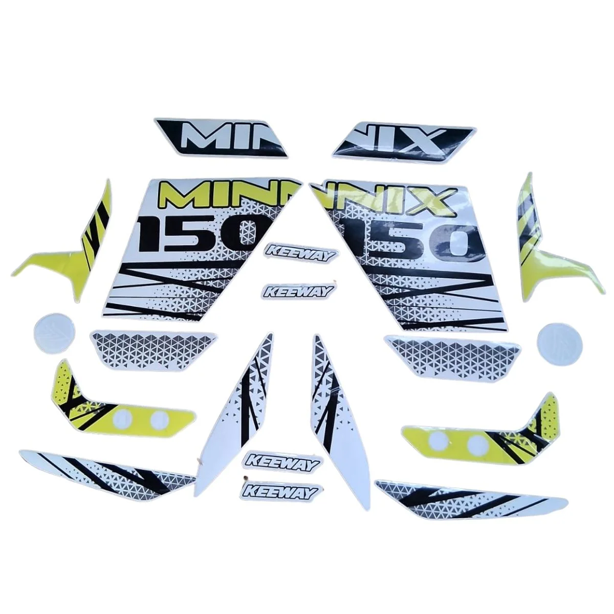 Calcomanias Minnix 150 Keeway, Modelo Negro (MINNIX150)