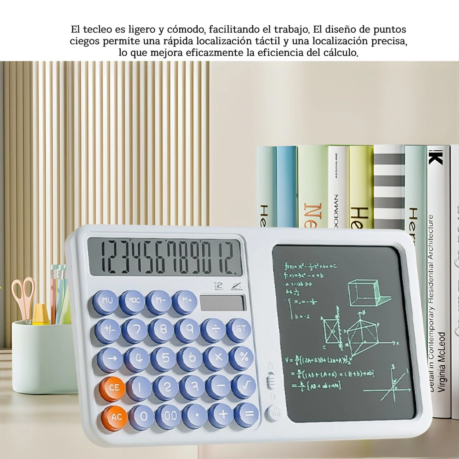 Calculadora Digital De 12 Dígitos Con Tableta LCD De Escritura. Pantalla LED De 6 Pulgadas. - Image 2