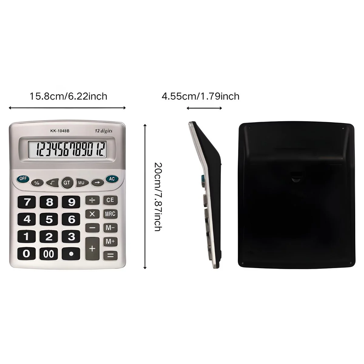 Calculadora Electrónica Con Pantalla De 12 Dígitos Y Teclas Grandes. Base Antideslizante. - Image 5