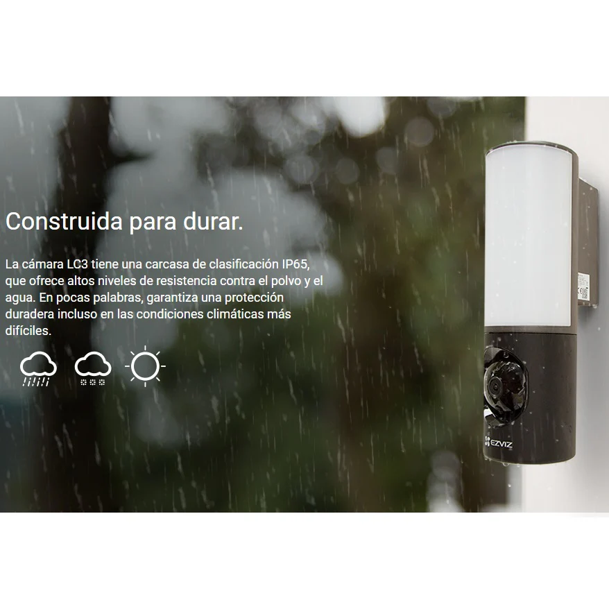 Cámara De Seguridad Inteligente Con Lámpara De Pared Para Exteriores - Image 2