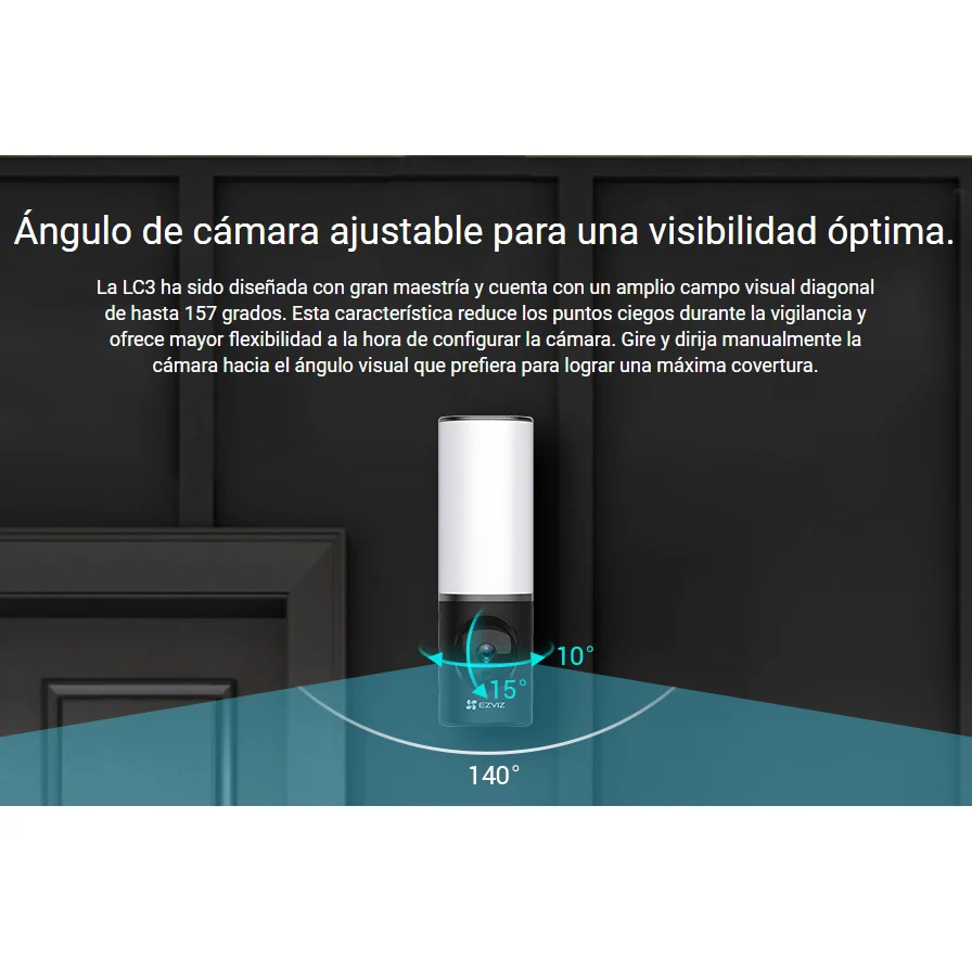 Cámara De Seguridad Inteligente Con Lámpara De Pared Para Exteriores - Image 4