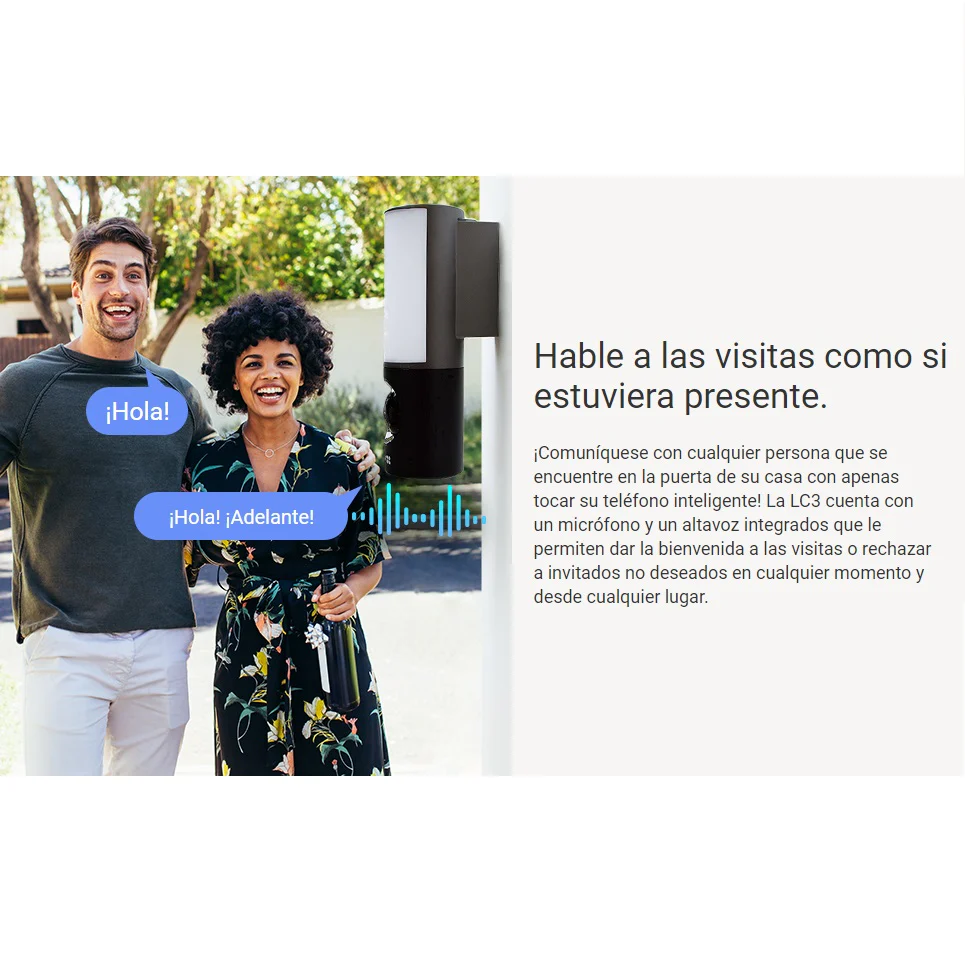Cámara De Seguridad Inteligente Con Lámpara De Pared Para Exteriores - Image 5