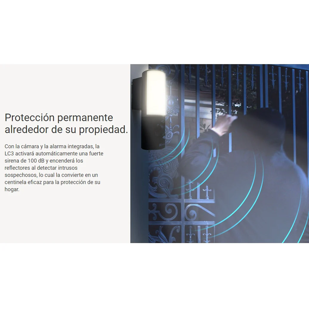 Cámara De Seguridad Inteligente Con Lámpara De Pared Para Exteriores - Image 6