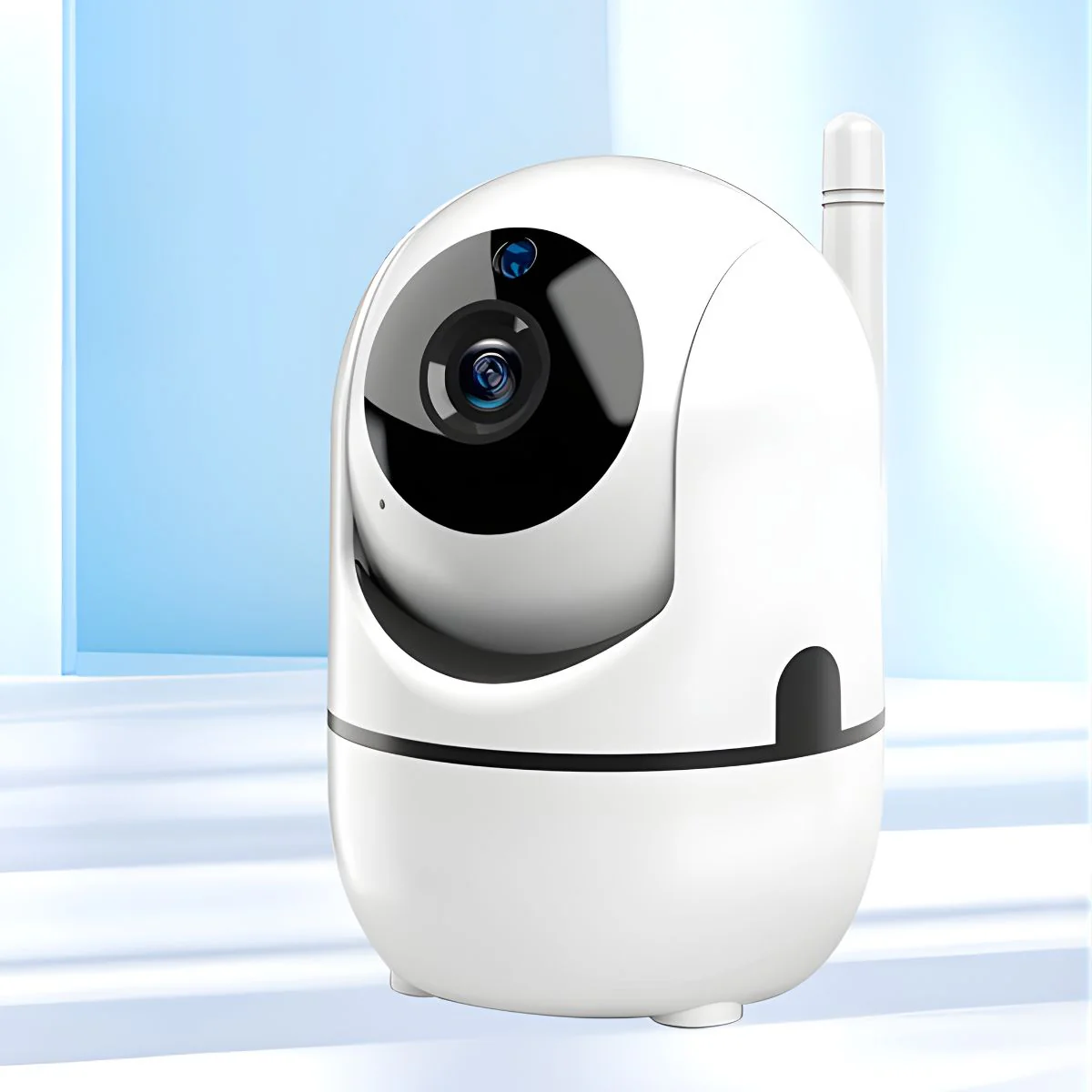 Cámara De Seguridad Inteligente Con Wifi 1080 HD/32Gb, Color Blanco. No Incluye Tarjeta De Memoria.