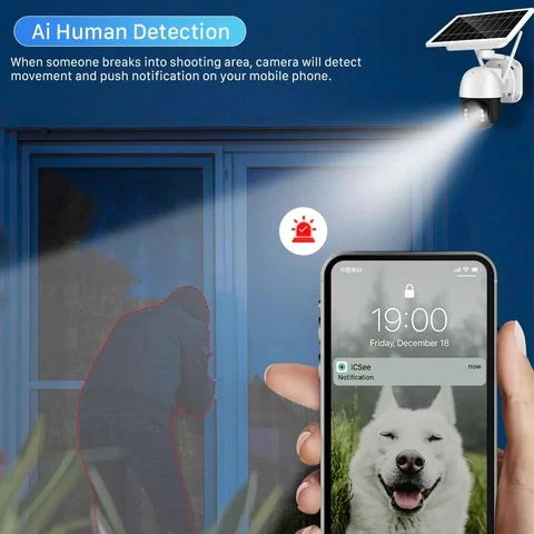 Cámara De Seguridad Solar, 360° A Prueba De Agua. Con Wifi. 3MP. - Image 6