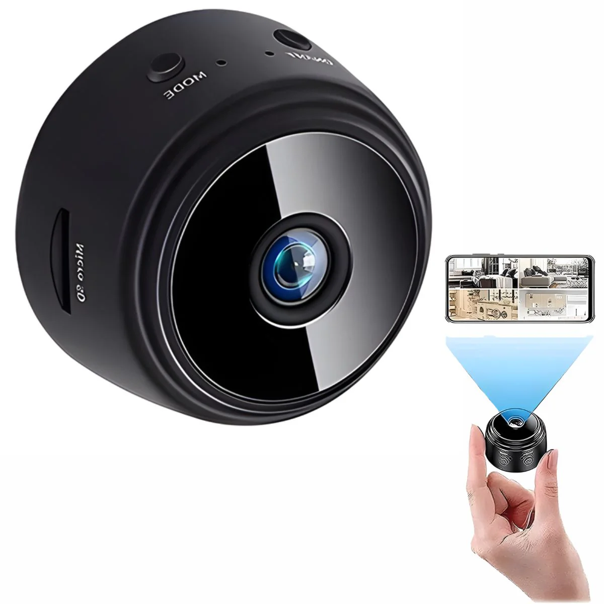 Cámara De Seguridad Wifi Mini HD 1080P Con Visión Nocturna Y Detección De Movimiento.  Videovigilancia. - Image 2
