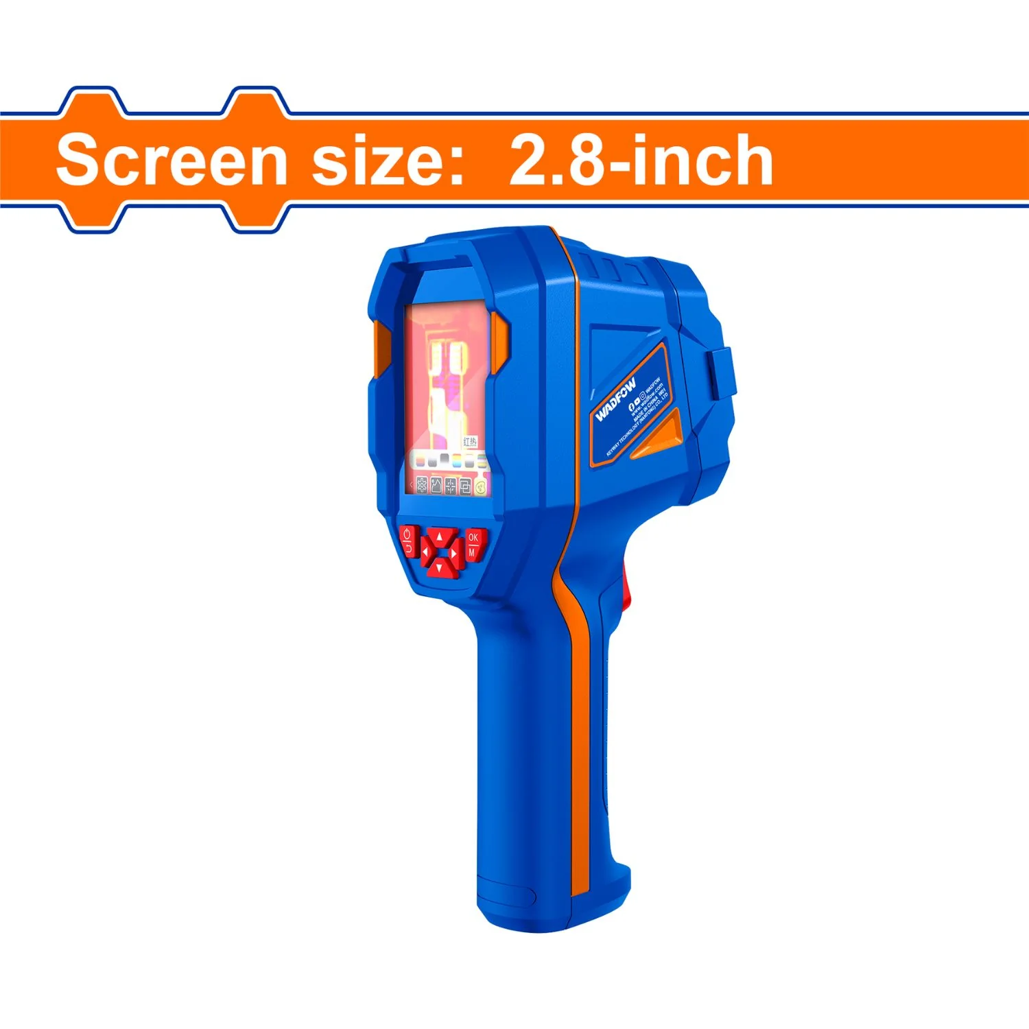 Cámara Térmica Portátil 2.8” Con Detección Infrarroja 96X96, Alta Temperatura 550°C Y 8GB De Memoria