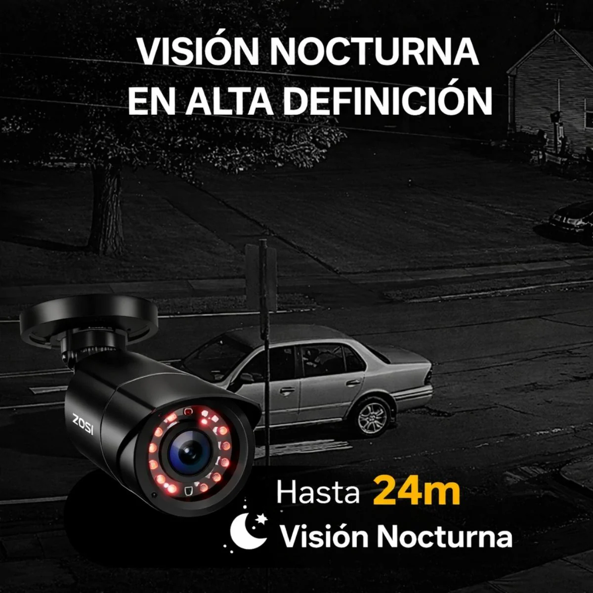Cámaras De Seguridad 1080P Con DVR 1080P 8 Canales (Set De 4) Con Visión Nocturna 24 IR 24M. Compatible TVI AHD CVI CVBS - Image 3