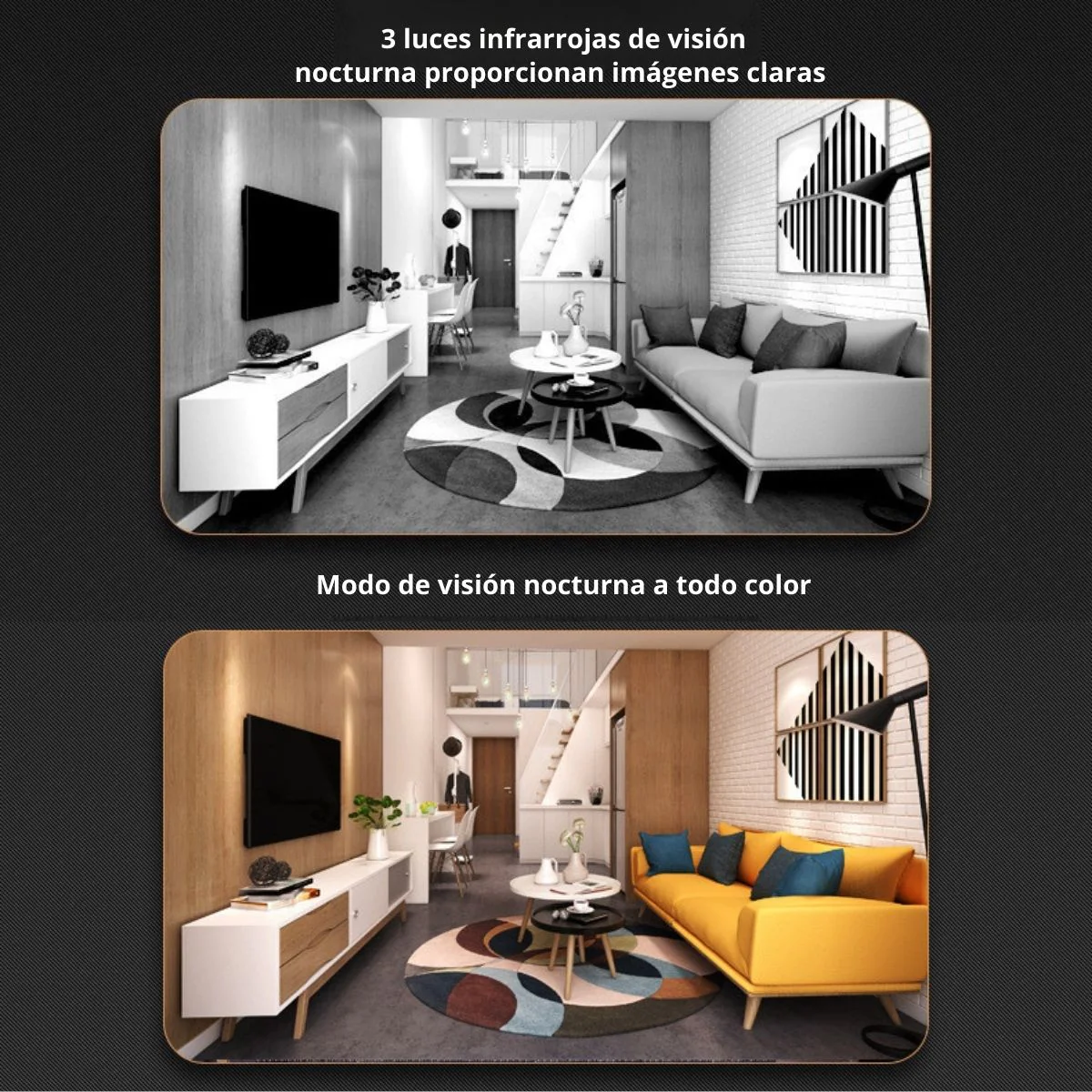 Cámaras De Seguridad Wireless Inalambricas (Set De 2) 2.5K 4MP Con NVR 2 Canales. Con Sensor De Movimiento. Aprueba De Agua. Alarma. Camara De Videovigilancia Con Audio Y Wifi. - Image 4