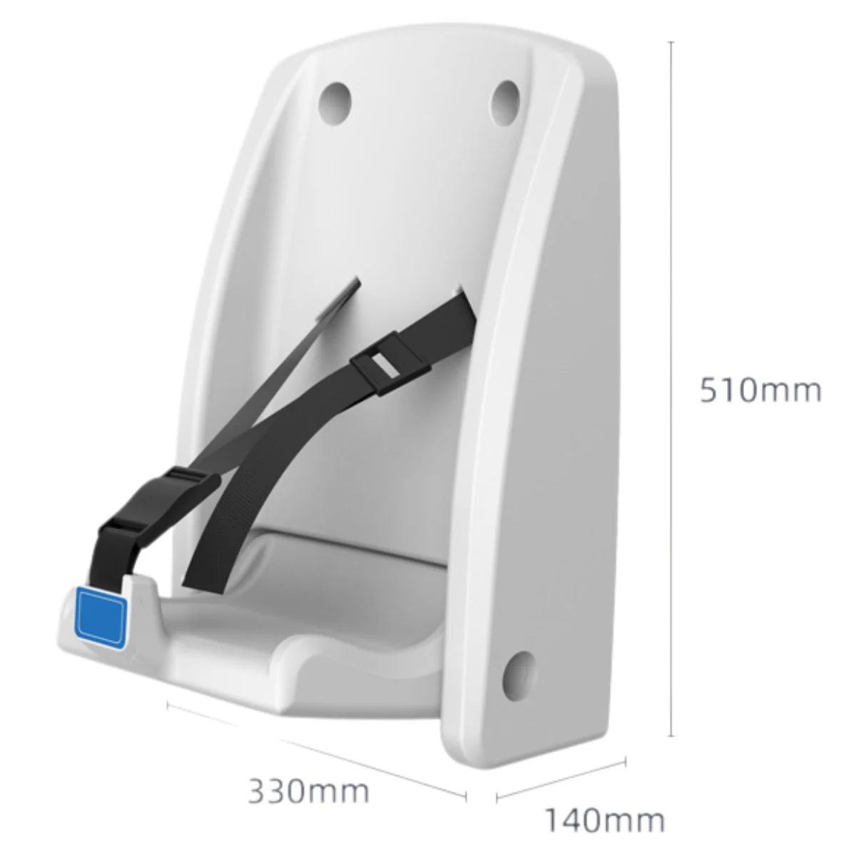 Silla De Bebé Plegable Para Baño Publico Montado En Pared. Soporta Hasta 50 Libras. Silla De Pared. Cambiador - Image 2