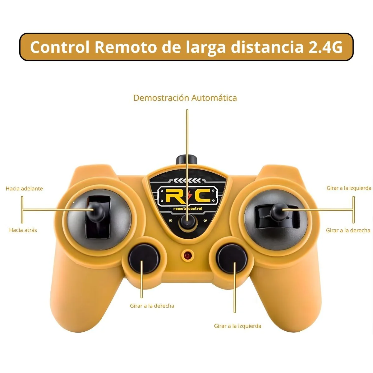 Camión Mezclador De Juguete A Control Remoto Con Luz, Tambor Rotativo 360°, Luz LED 15.5X11x36cm. Camión Concretero Para Niños. - Image 4