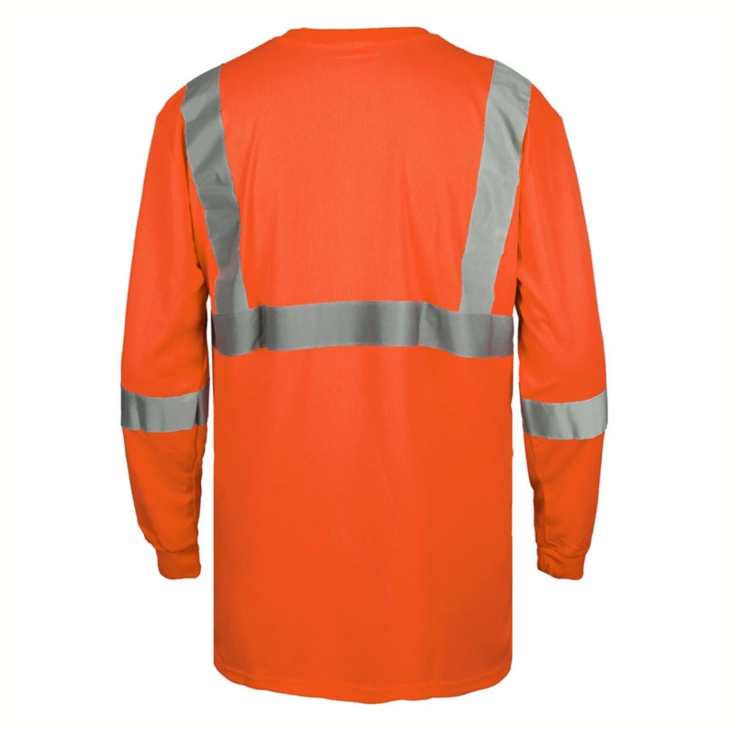 Camisas Suéter De Seguridad Con Rayas Reflectivas. (Color Naranja Fosforescente). Manga Larga. - Image 3