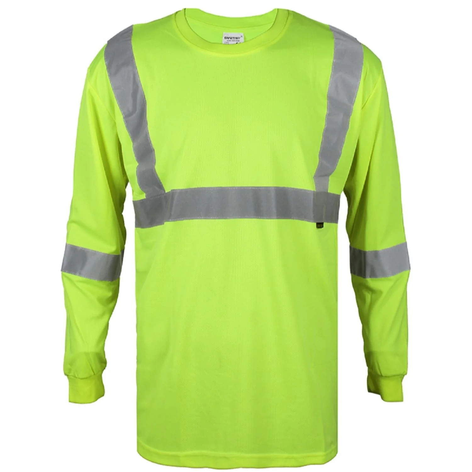 Camisas Suéter De Seguridad Con Rayas Reflectivas. (Color Verde Fosforescente). Manga Larga - Image 6