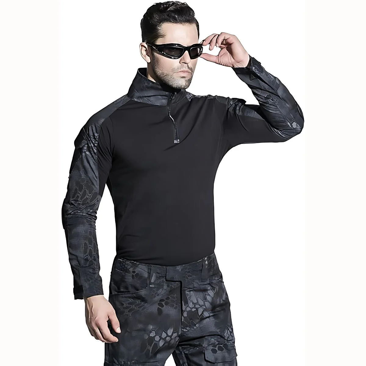 Camisas Suéter Táctico Para Hombre. Manga Larga. Atuendo Militar. Camuflaje. - Image 3