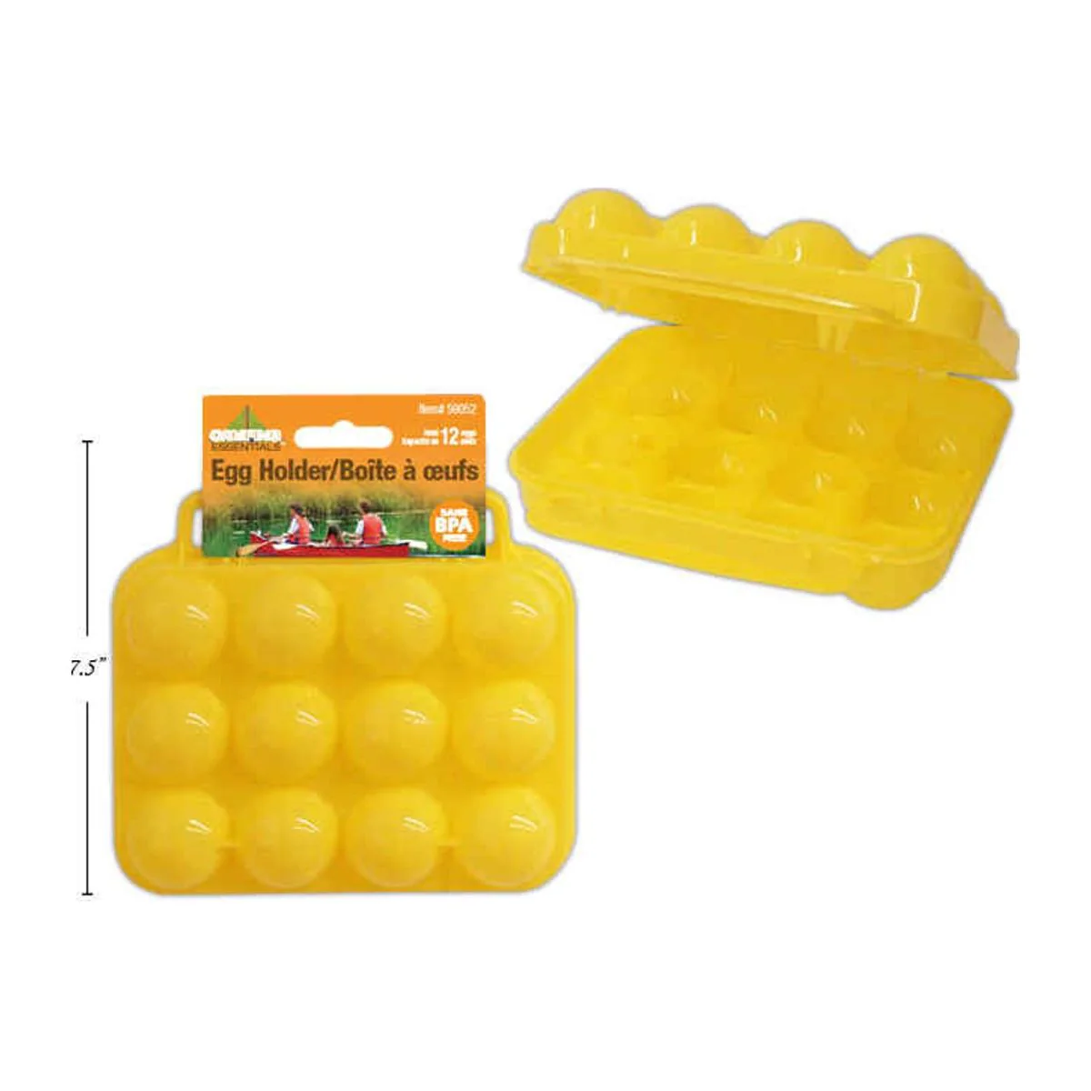 Camping 12Ct. Porta Huevos, Color Amarillo - Image 2