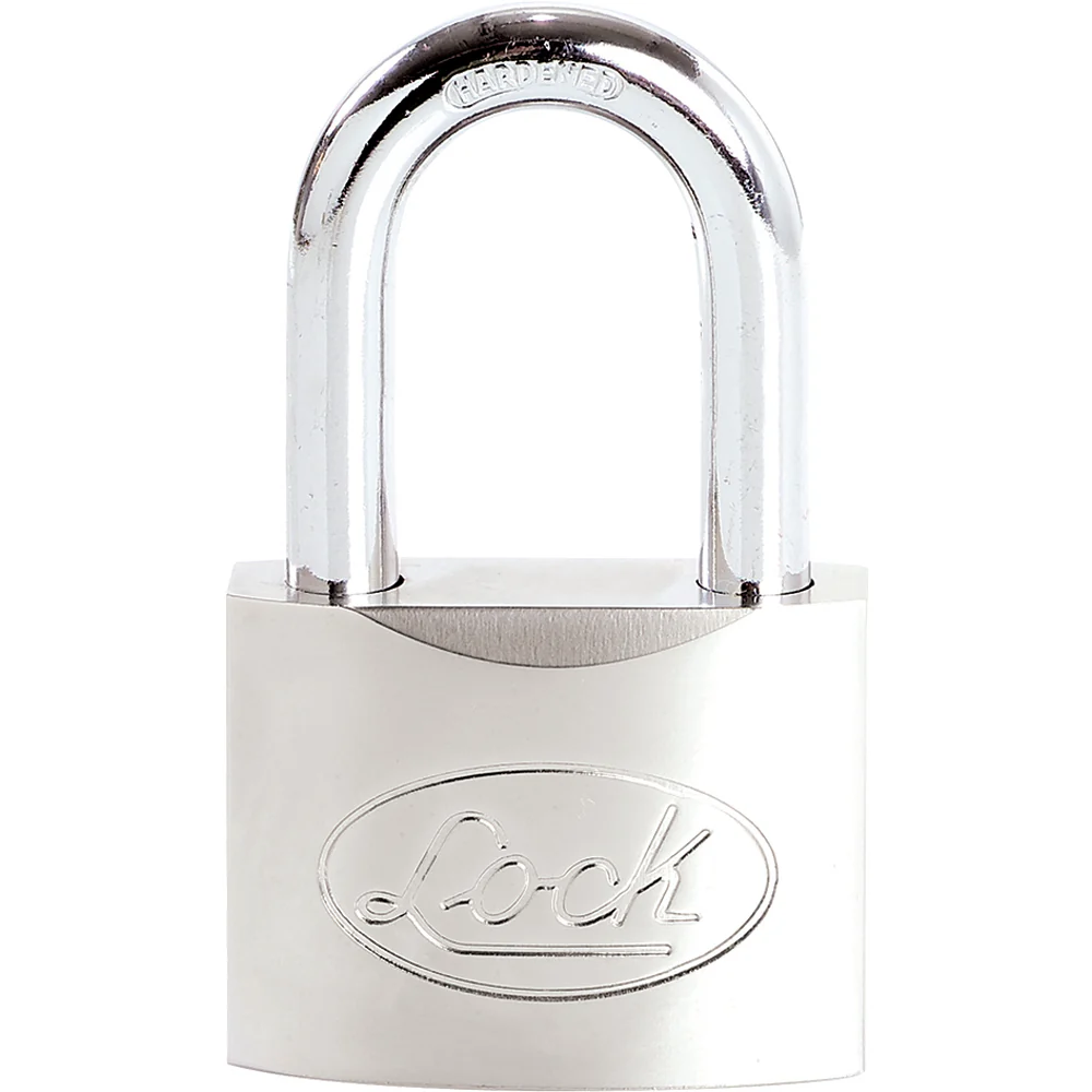 Candado Cuerpo De Aluminio 60 Mm Con Gancho Largo Lock.
