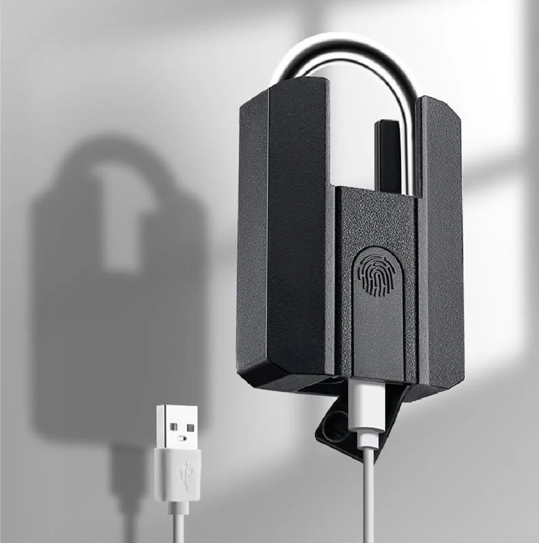Candado Electronico Cerradura Inteligente Smart Lock Huella Antirrobo, Impermeable, Desbloqueo De Teléfono Para Casillero, Gimnasio, Hogar - Image 4