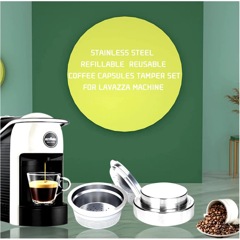 Cápsula De Café Rellenable De Acero Inoxidable Para Lavazza. Incluye Tamper - Image 2