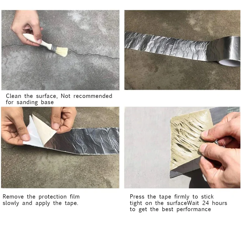 Cinta Tapagoteras Goma De Butilo Y Aluminio Iseal-Band Para Filtraciones De Techo. 4¨Ancho X 5 Mts Largo Duración 30 Años. Sellado Definitivo - Image 3