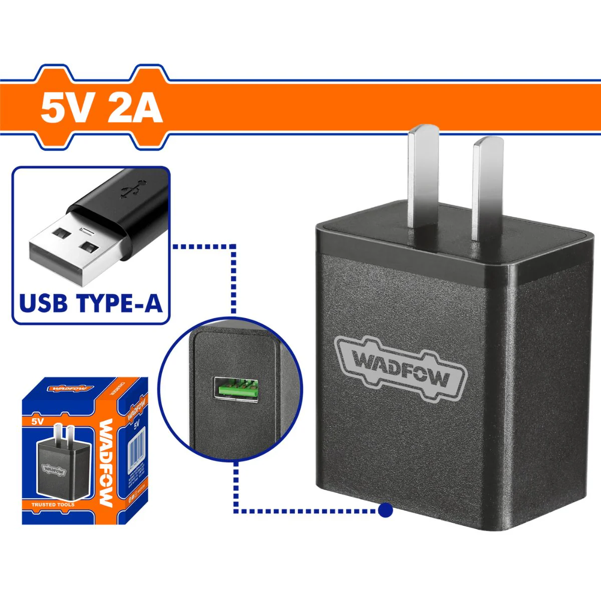 Cargador 5V. 2A. 110-120V~50/60Hz USB C - Image 2