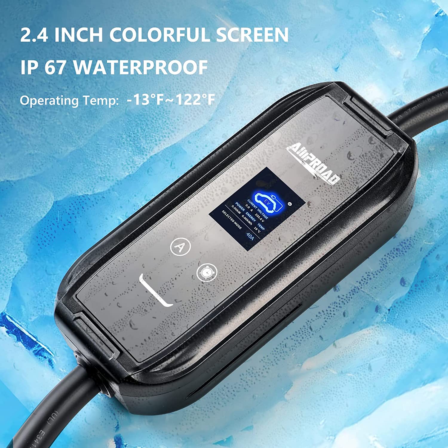 Cargador Carros Eléctricos Tipo1 J1772 Nivel 2 10-40A 110-240V  Wifi Dual Portátil O De Pared - Image 5
