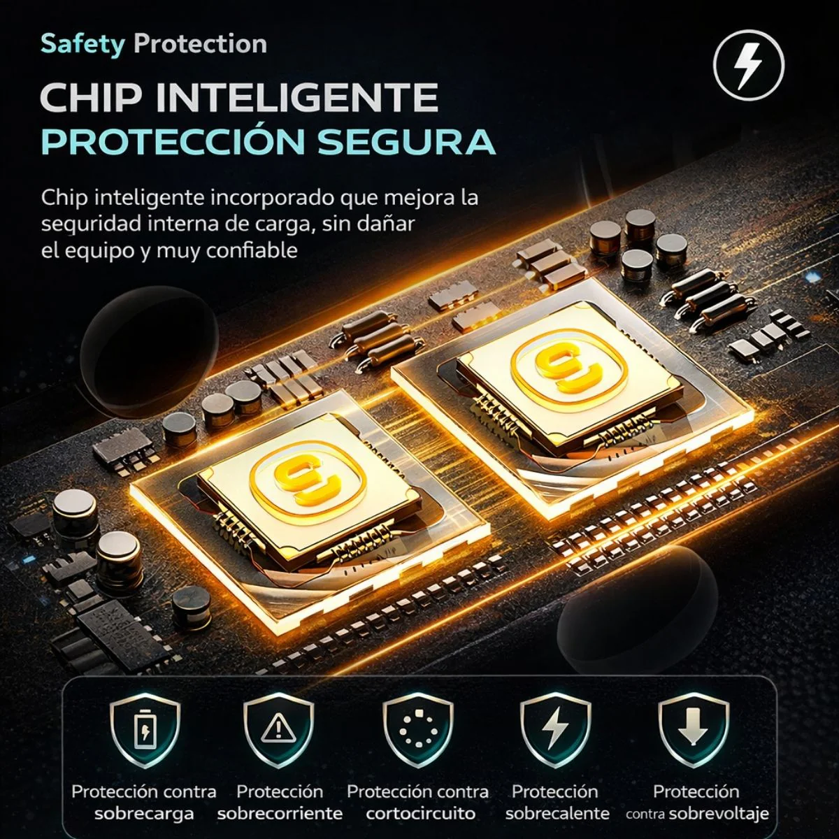 Cargador De Auto De 120W Con Puerto USB-A Y USB-C Carga Rápida Con Pantalla Digital 12V-24V Para Telefonos, Tablets, Laptop. - Image 4