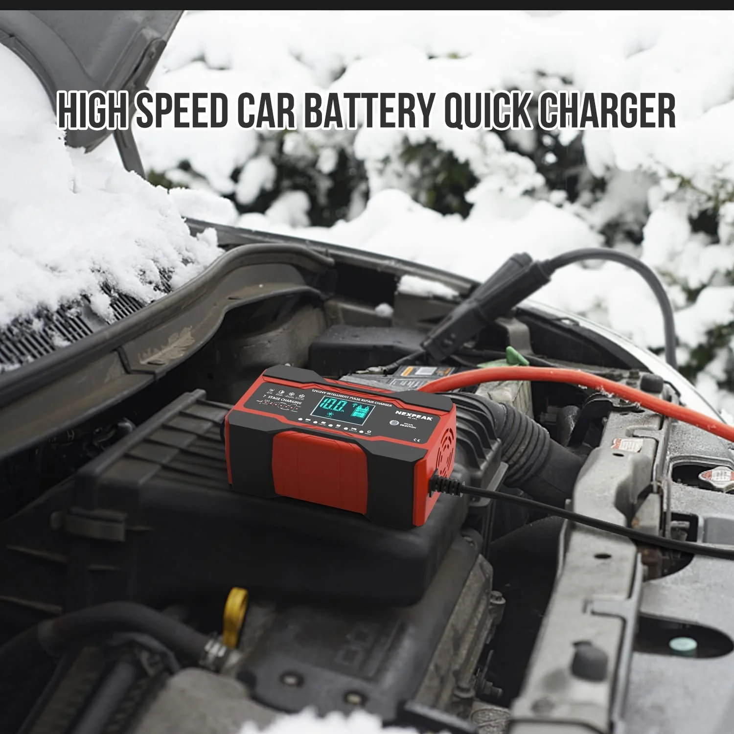 Cargador De Batería Inteligente Para Carro, De 10 Amperios, 12 V Y 24 V - Image 6