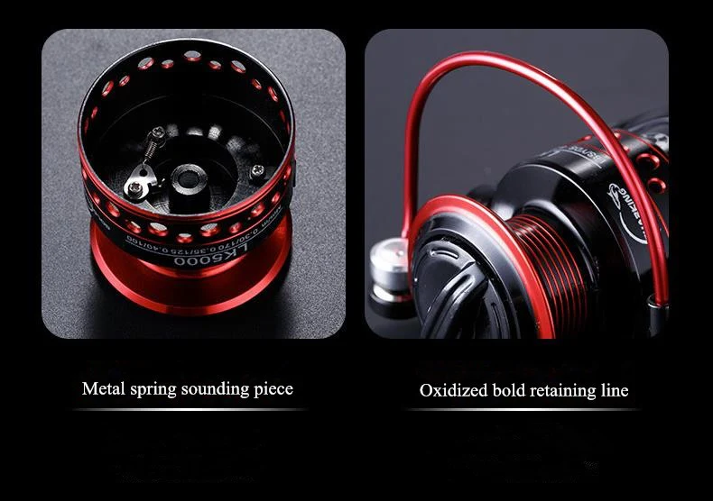 Carrete De Pesca 13BB+1 Spinning 5000 Series - Image 6