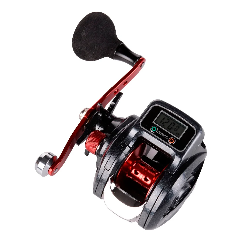 Carrete Pesca Casting Contador Digital Diestro - Image 6