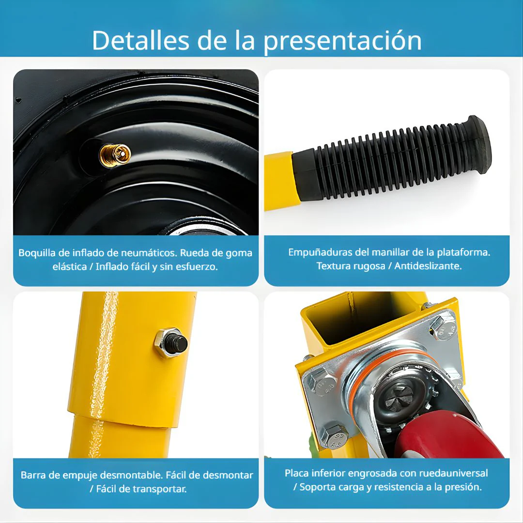 Carretilla Manual Con Abrazadera. Soporte Móvil Para Losas De Piedra Granito Mármol Y Vidrio Con Capacidad De 400Kg.Trolley - Image 3