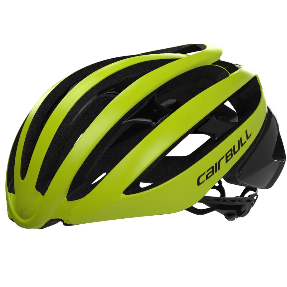 Casco Aerodinámico Para Ciclismo De Ruta. Color Amarillo, Talla L - Image 2