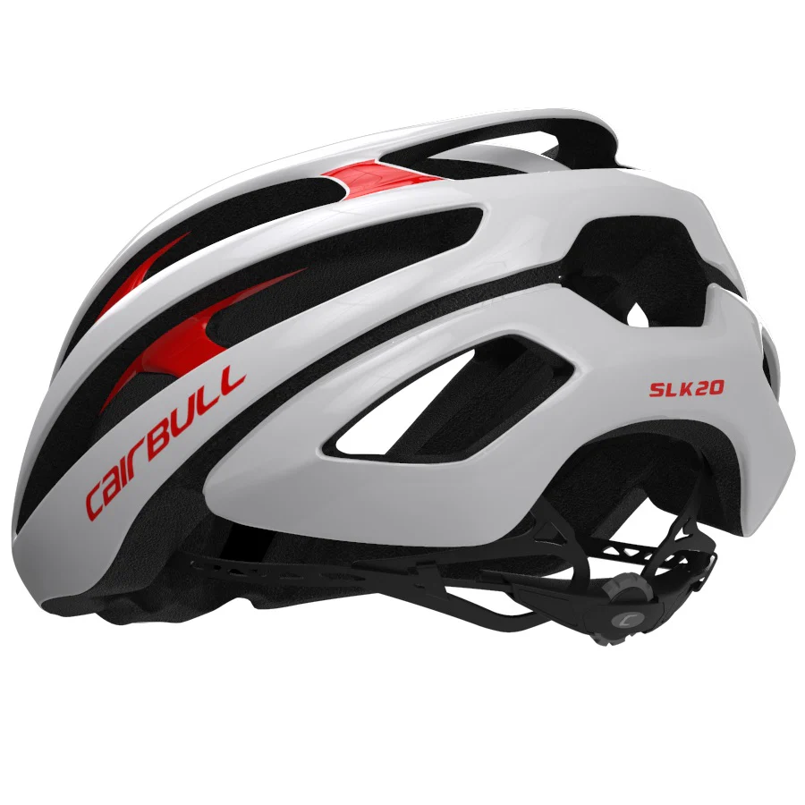 Casco Aerodinámico Para Ciclismo De Ruta. Color Blanco / Rojo, Talla M - Image 3
