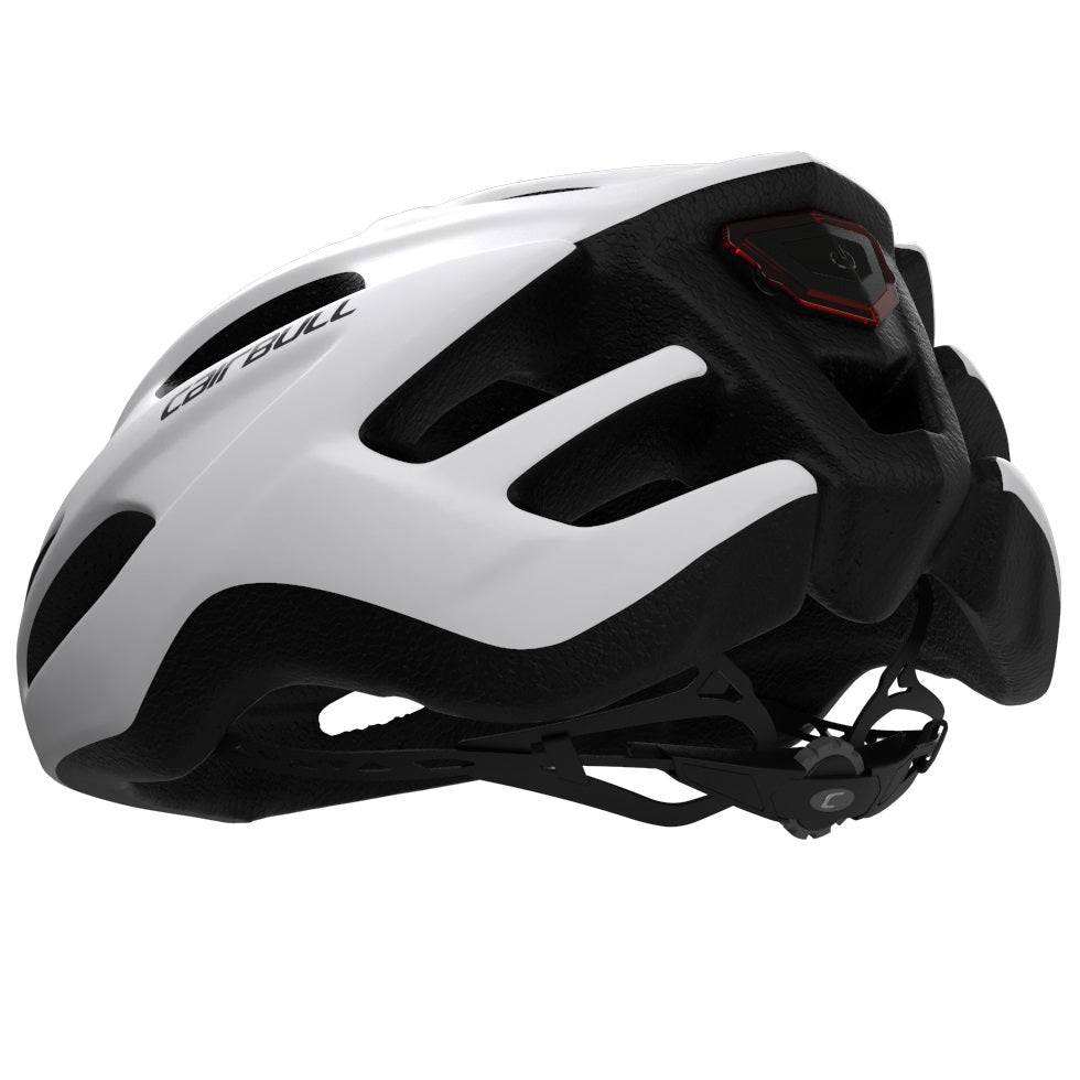 Casco Con Luz Trasera (Recargable) Para Ciclismo De Ruta O Montaña. Color Blanco Mate, Talla M/L - Image 3