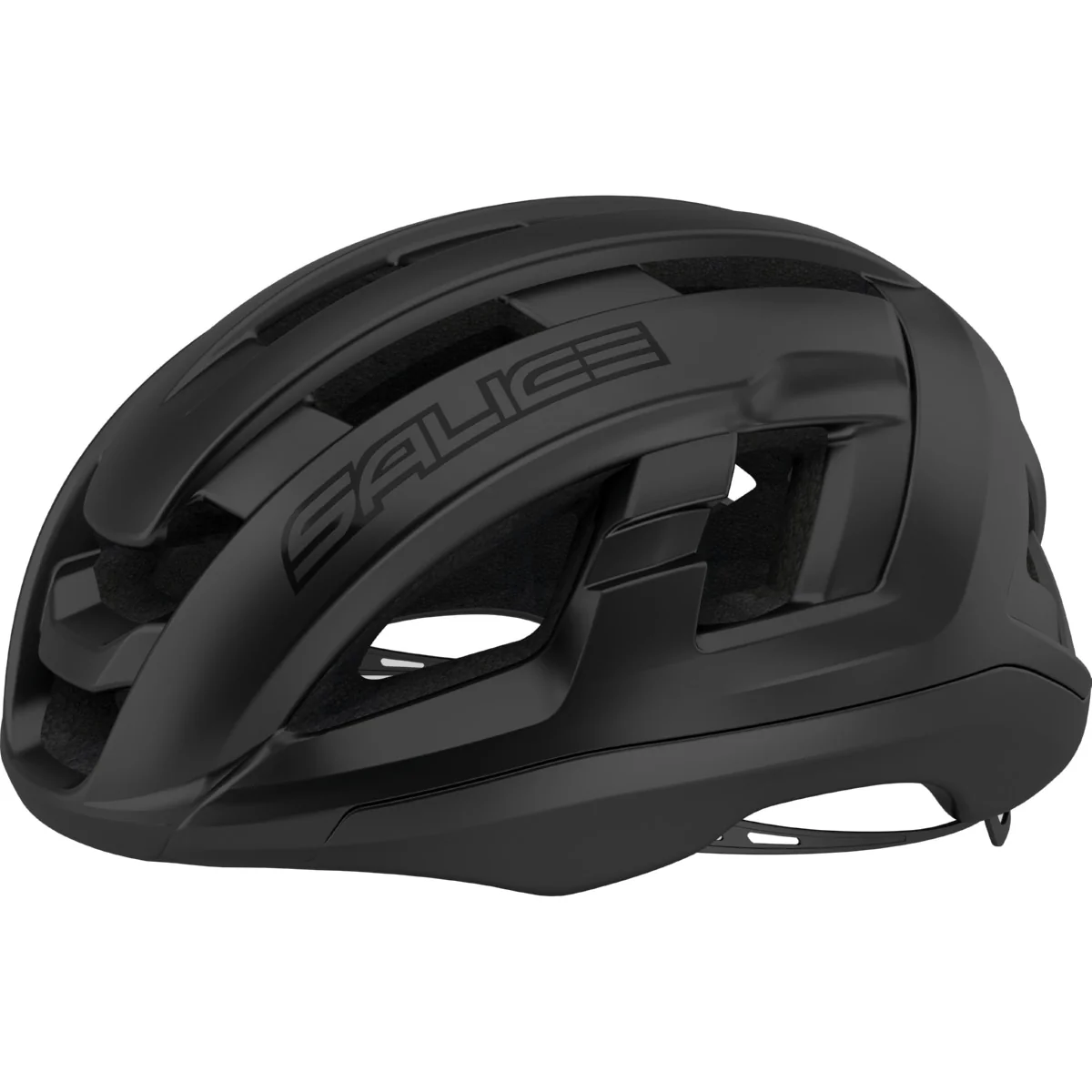 Casco Gavia Italiano Aerodinámico Para Ciclismo De Carretera. Color Negro, Talla S/M