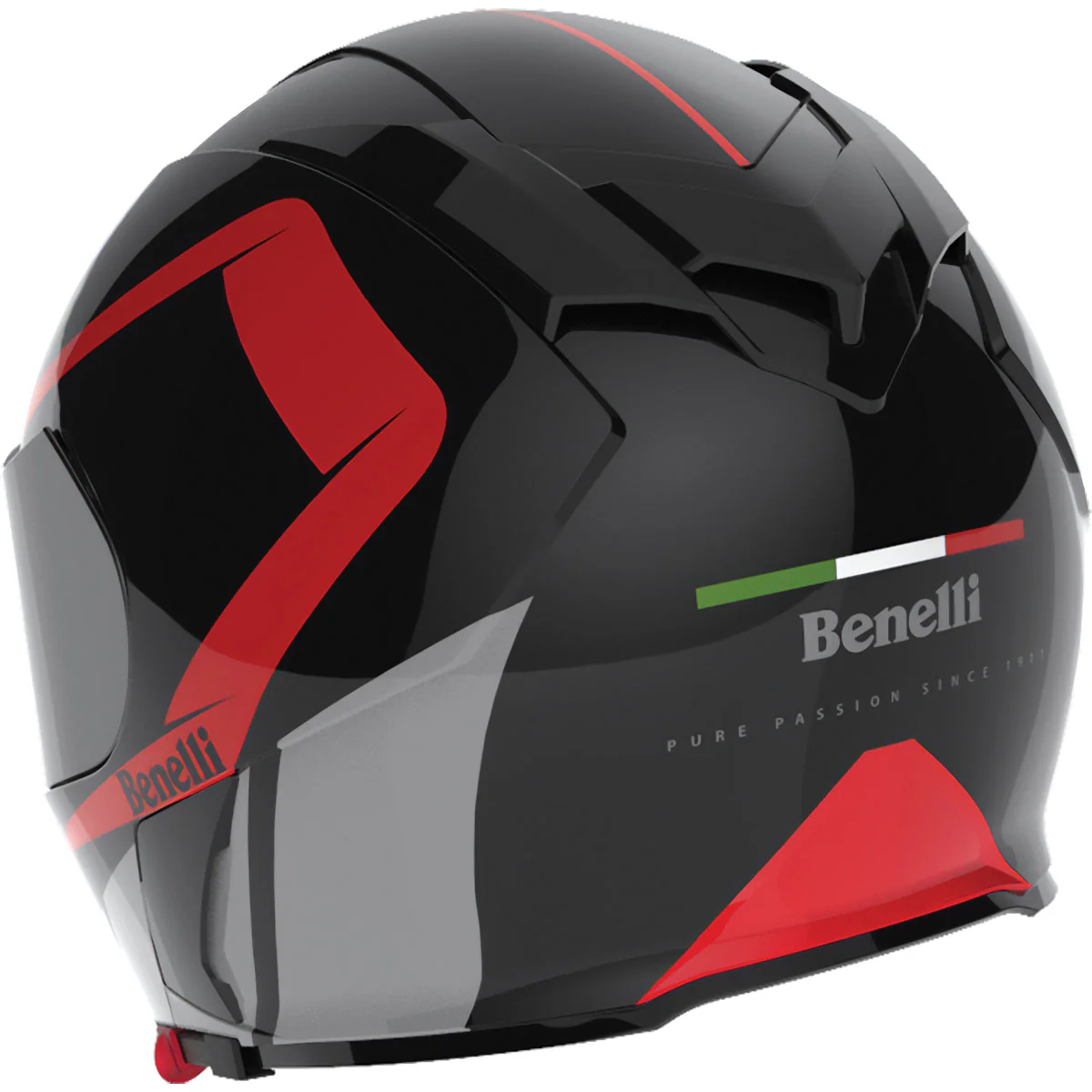 Casco KV-03 Benelli Negro-Rojo - Image 3