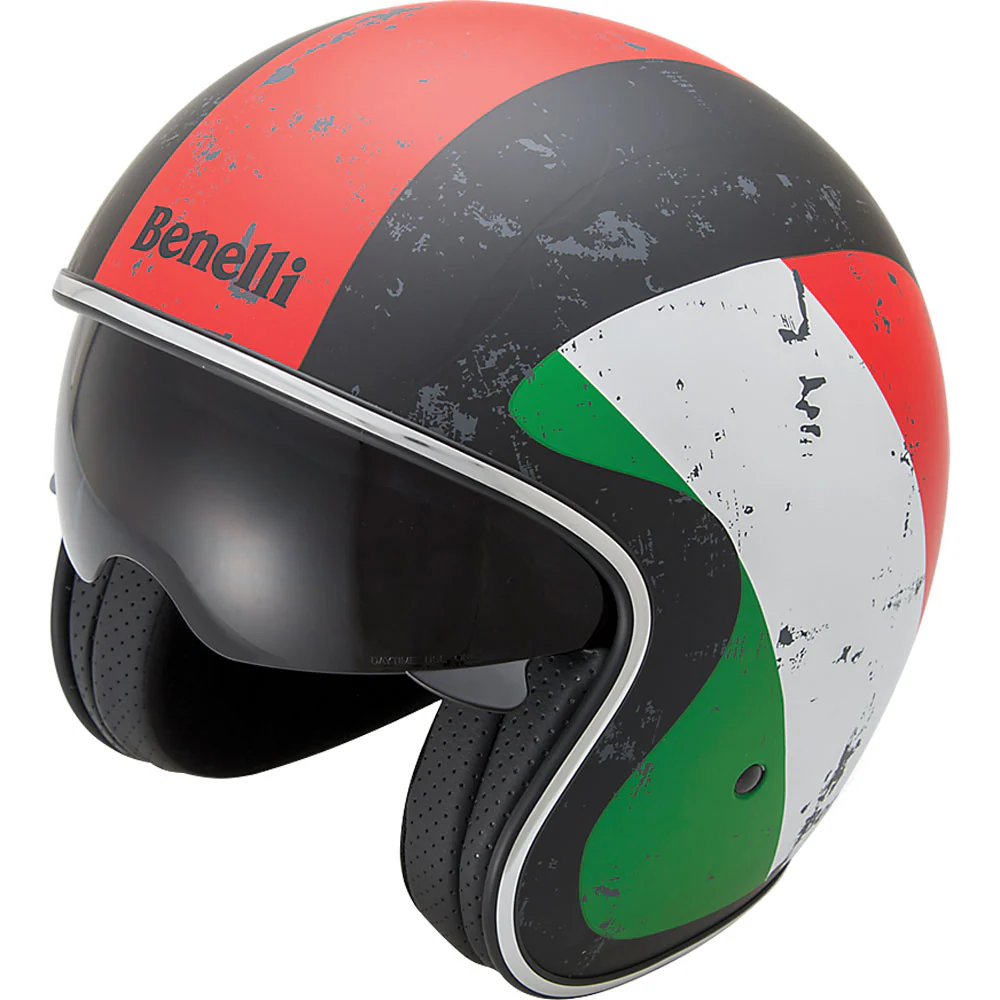 Casco Leoncino Retro Bandera De Italia - Image 7