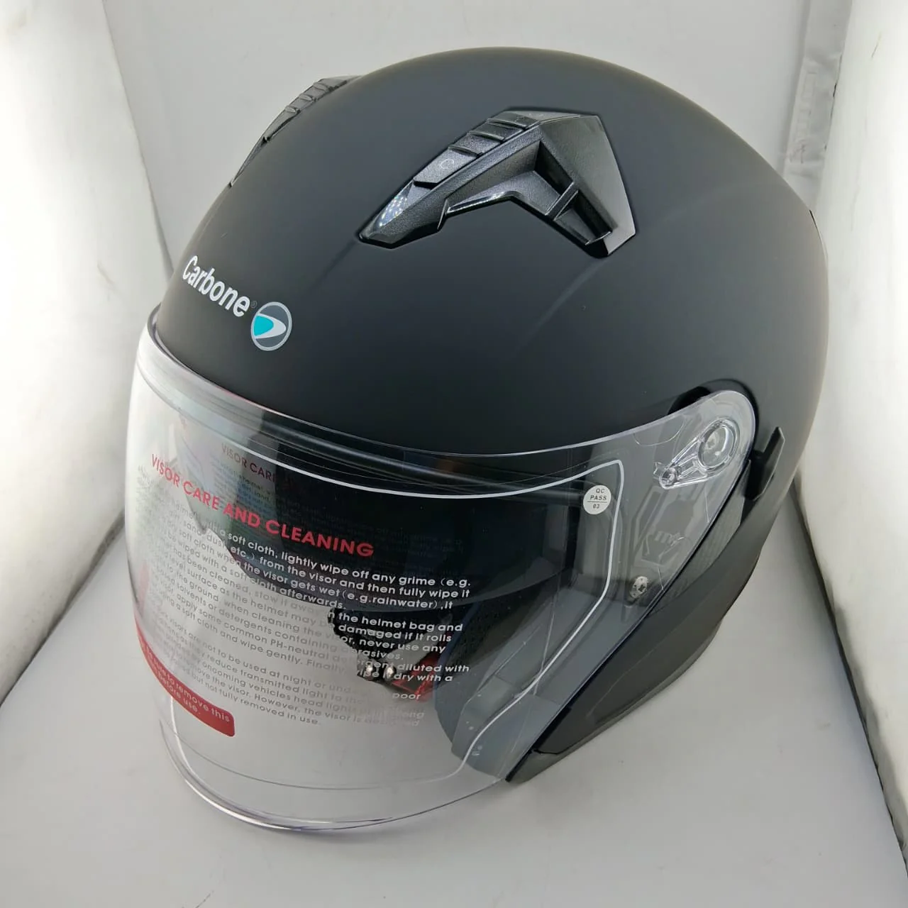Cascos De Motos Abiertos Color Negro Mate, Certificados DOT, Carbone Air. Casco Para Motocicletas - Image 5