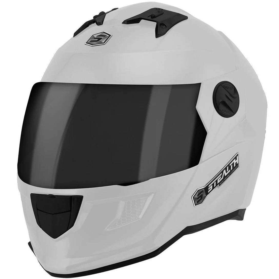 Cascos Stealth Solid Brillante Perla Blanca - Image 4