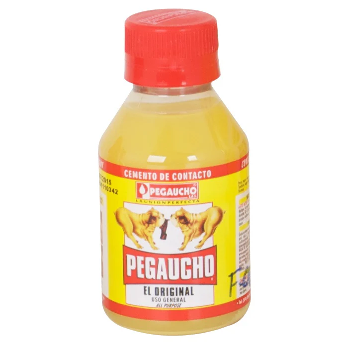 Cemento De Contacto Pegaucho Para Zapatos. Pegamento Para Cuero 120 Cc