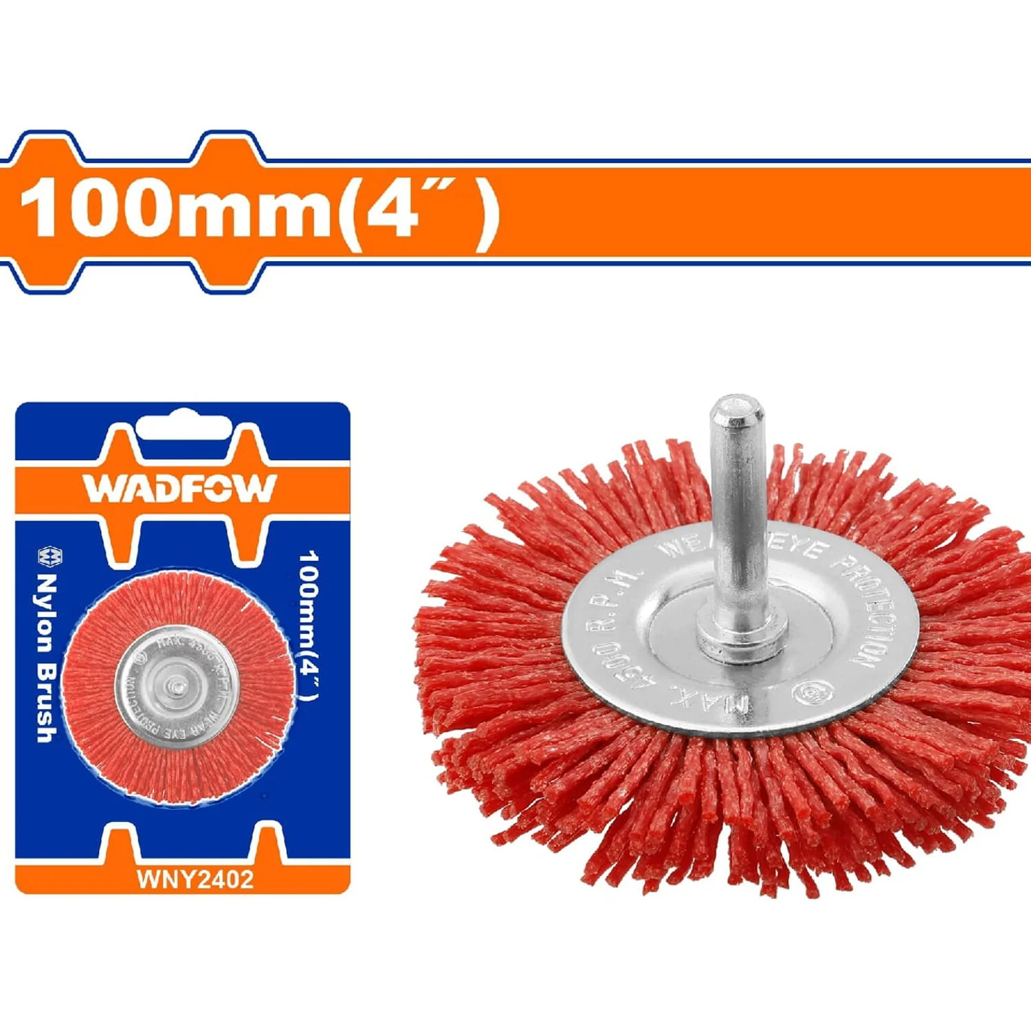 Cepillo De Nylon Copa Circular Para Taladro Con Vástago De 100Mm. Long. Cable:10Mm - Image 2