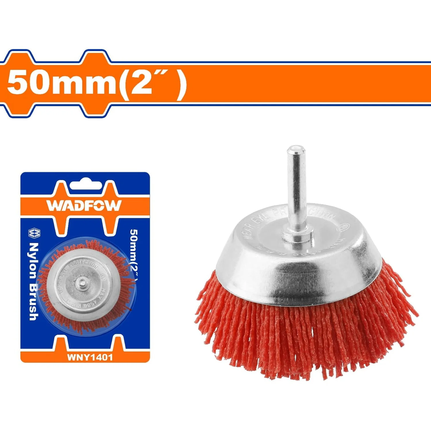 Cepillo De Nylon Copa Circular Para Taladro Con Vástago De 50Mm. Long. Cable: 17Mm. - Image 2