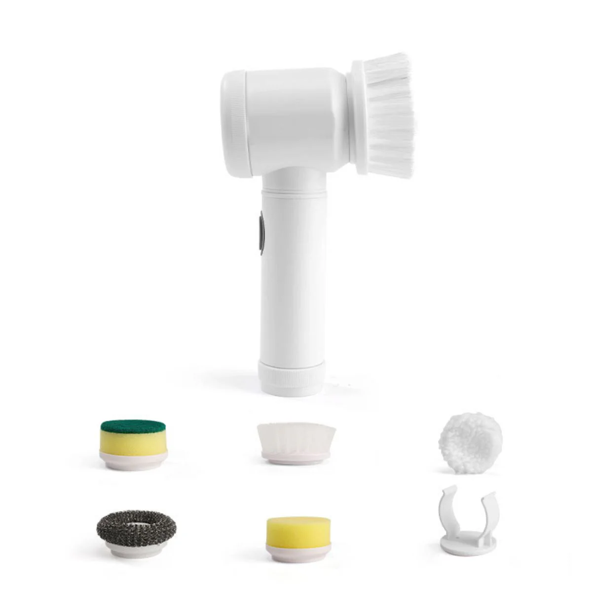 Cepillo Eléctrico Inalámbrico. Limpiador Giratorio. Cepillo De Limpieza Con Resistencia Al Agua. Incluye Accesorios.